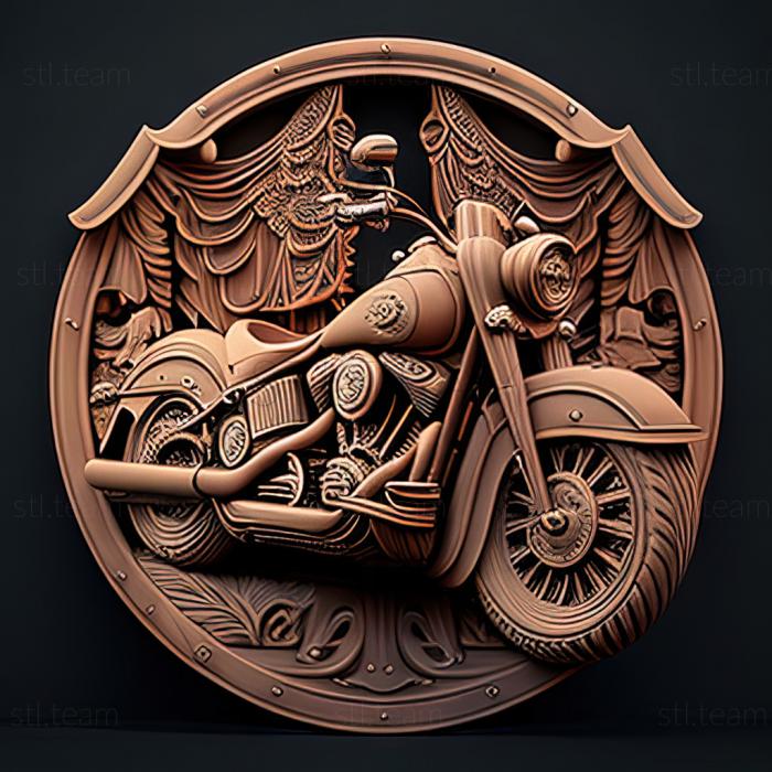 3D модель Harley Davidson Heritage Softail Классический (STL)